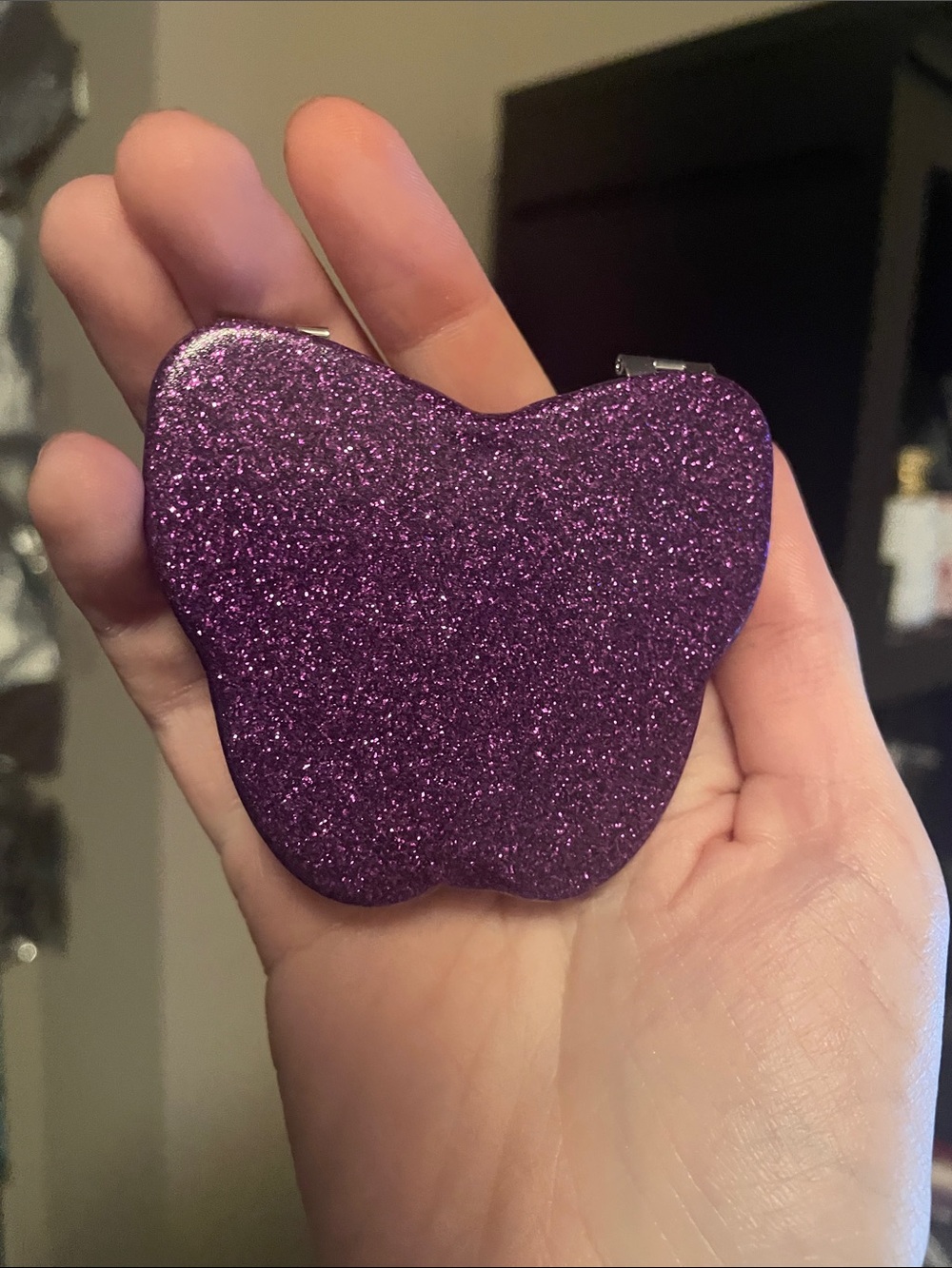 Nwot coach Glitter Purple Butterfly Compact Mirror